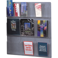 Pr&eacute;sentoirs, Mural, 6 fentes, Plastique, 30" la x 34-3/4" p x 34-3/4" h Sidevic Inc.