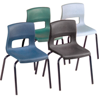 Chaises horizon, Plastique, Noir Sidevic Inc.