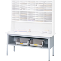 Mobilier E-Z Sort pour la salle du courrier- Tables de tri avec tablette-Dessus de table, 60" la x 28" p x 36" h, Stratifi&eacute; Sidevic Inc.