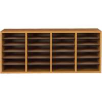 Casier &agrave; compartiments r&eacute;glable pour documentation, Stationnaire, 24 fentes, Bois, 39-1/4" la x 11-3/4" p x 16-1/4" h Sidevic Inc.