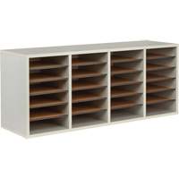 Casier &agrave; compartiments r&eacute;glable pour documentation, Stationnaire, 24 fentes, Bois, 39-1/4" la x 11-3/4" p x 16-1/4" h Sidevic Inc.