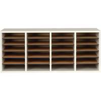 Casier &agrave; compartiments r&eacute;glable pour documentation, Stationnaire, 24 fentes, Bois, 39-1/4" la x 11-3/4" p x 16-1/4" h Sidevic Inc.