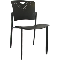 Chaises empilables MaxX StaxX, Polypropyl&egrave;ne, Hauteur 17-1/4", Capacit&eacute; 275 lb, Noir Sidevic Inc.