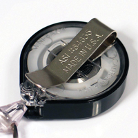 Retractable Mini-Bak&reg; ID Badge Holders, Plastic, 36" Cable, Belt Clip Attachment Sidevic Inc.