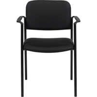 Chaises empilables, Tissu, Hauteur 32", Capacit&eacute; 300 lb, Noir Sidevic Inc.
