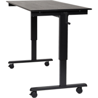Adjustable Stand-Up Desk, Stand-Alone Desk, 48-1/2" H x 59" W x 29-1/2" D, Black Sidevic Inc.