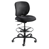 Vue Heavy-Duty Stool, Nylon, Black, 350 lbs. Capacity Sidevic Inc.