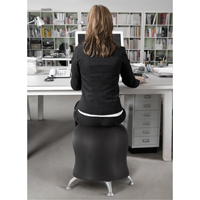 Zenergy Ball Chair, Vinyl, Black, 250 lbs. Capacity Sidevic Inc.