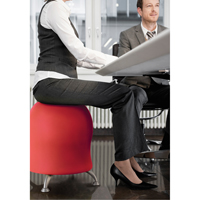 Zenergy Ball Chair, Fabric, Red, 250 lbs. Capacity Sidevic Inc.