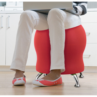 Zenergy Ball Chair, Fabric, Red, 250 lbs. Capacity Sidevic Inc.