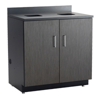 Armoire modulaire de base, M&eacute;lamine, 39" h x 36" la x 25" P, Nuit d'Asie/noir Sidevic Inc.
