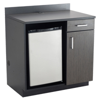 Modular Cabinet, Melamine, 39" H x 36" W x 25" D, Asian Night/Black Sidevic Inc.