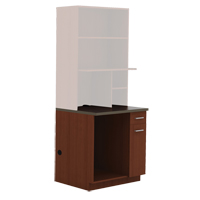 Modular Cabinet, Melamine, 39" H x 36" W x 25" D, Mahogany Sidevic Inc.