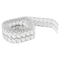 Fastener Coins, Hook & Loop, 3/4" Dia., Adhesive, White Sidevic Inc.