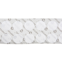 Fastener Coins, Hook & Loop, 3/4" Dia., Adhesive, White Sidevic Inc.