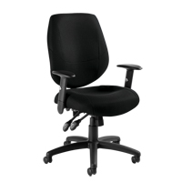 Chaise d'op&eacute;rateur Six 31, Tissu, Noir, Capacit&eacute; 250 lb Sidevic Inc.