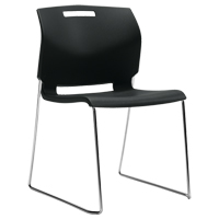 Chaise, Plastique, Hauteur 32-1/2", Capacit&eacute; 300 lb, Noir Sidevic Inc.
