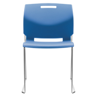 Chaise, Plastique, Hauteur 32-1/2", Capacit&eacute; 300 lb, Bleu Sidevic Inc.