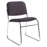 Chaise sans accoudoirs, Tissu, Hauteur 30", Capacit&eacute; 200 lb, Noir Sidevic Inc.