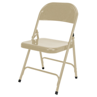 Chaise pliante, Acier, Beige, Capacit&eacute; 300 lb Sidevic Inc.