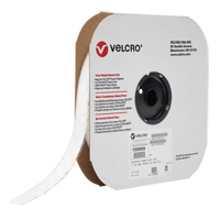 Fastener Tape, Loop, 25 yds x 1", Adhesive, White Sidevic Inc.