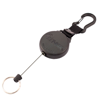 Securit Retractable Key Holder, Polycarbonate, 28" Cable, Carabiner Attachment Sidevic Inc.