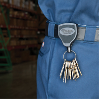 Super48 Heavy-Duty Retractable Key Holder, Polycarbonate, 48" Cable, Belt Clip Attachment Sidevic Inc.