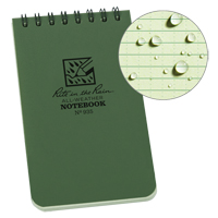 Carnet de notes de poche &agrave; spirale, Couverture souple, Vert, 100 Pages, 3" , 5"  Sidevic Inc.