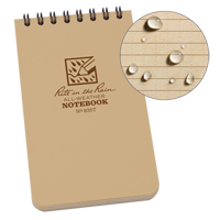 Carnet de notes de poche &agrave; spirale, Couverture souple, Havane, 100 Pages, 3" , 5"  Sidevic Inc.