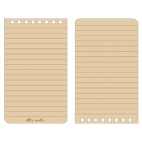 Carnet de notes de poche &agrave; spirale, Couverture souple, Havane, 100 Pages, 3" , 5"  Sidevic Inc.