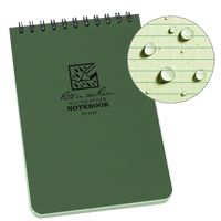 Pocket Top-Spiral Notebook, Soft Cover, Green, 100 Pages, 4" W x 6" L Sidevic Inc.