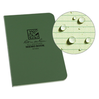 Memo Book, Soft Cover, Green, 112 Pages, 3-1/2" W x 5" L Sidevic Inc.