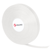 QWIK Fastener Ties, Hook & Loop, 25 yds x 3/4", Self-Grip, White Sidevic Inc.