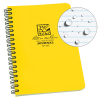 Carnet de notes de poche &agrave; spirale lat&eacute;rale, Couverture souple, Jaune, 64 Pages, 4-5/8" , 7"  Sidevic Inc.