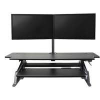 Goya Sit-Stand Workstation, Desktop Unit, 20" H x 42" W x 16" D, Black Sidevic Inc.