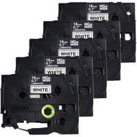 Laminated Tape, 18 mm x 8 m, Black on White Sidevic Inc.