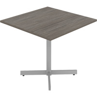 Tables de caf&eacute;t&eacute;ria, 36" lo x 36" la x 29-1/2" h, Dessus de 1", Stratifi&eacute;, Gris/Blanc Sidevic Inc.