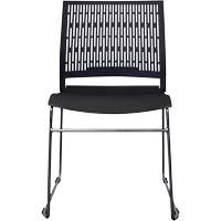 Chaises empilables s&eacute;rie Activ, Polypropyl&egrave;ne, Hauteur 32-3/8", Capacit&eacute; 275 lb, Noir Sidevic Inc.