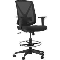 Chaise ajustable &agrave; basculement synchronis&eacute; s&eacute;rie Activ, Tissu/Mailles, Noir, Capacit&eacute; 275 lb Sidevic Inc.