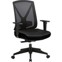 Chaise ajustable de premi&egrave;re qualit&eacute; &agrave; basculement synchronis&eacute; s&eacute;rie Activ, Tissu/Mailles, Noir, Capacit&eacute; 275 lb Sidevic Inc.