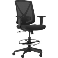 Chaise ajustable de premi&egrave;re qualit&eacute; &agrave; basculement synchronis&eacute; s&eacute;rie Activ, Tissu/Mailles, Noir, Capacit&eacute; 275 lb Sidevic Inc.