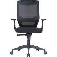 Chaise de bureau ajustable &agrave; basculement synchronis&eacute; s&eacute;rie Activ, Tissu/Mailles, Noir, Capacit&eacute; 275 lb Sidevic Inc.