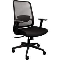 Chaise de bureau ajustable &agrave; basculement synchronis&eacute; s&eacute;rie Activ, Tissu/Mailles, Noir, Capacit&eacute; 275 lb Sidevic Inc.