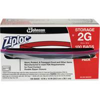 Sacs d'entreposage alimentaire &agrave; double fermeture &agrave; glissi&egrave;re de Ziploc Sidevic Inc.