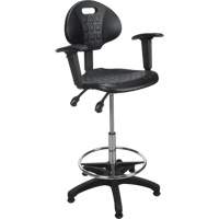 Heavy-Duty Ergonomic Stool with Adjustable Arm Rests, Stationary, Adjustable Height, 250 lbs. Capacity Sidevic Inc.