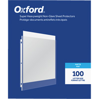 Oxford&reg; Heavyweight Non-Glare Sheet Protectors Sidevic Inc.