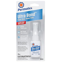 Ultra Bond Fast Drying Super Glue Adhesive, 20 g, Bottle, Clear Sidevic Inc.