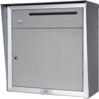 Collection Box, Wall -Mounted, 12-3/4" x 16-3/8", 2 Doors, Aluminum Sidevic Inc.