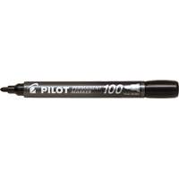 Pilot 100 Permanent Marker, Black, Bullet Tip Sidevic Inc.