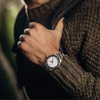 Grande montre automatique de plong&eacute;e &eacute;dition arctique GSAR avec bracelet en acier inoxydable, Num&eacute;rique, &agrave; piles, 41 mm, Argent Sidevic Inc.